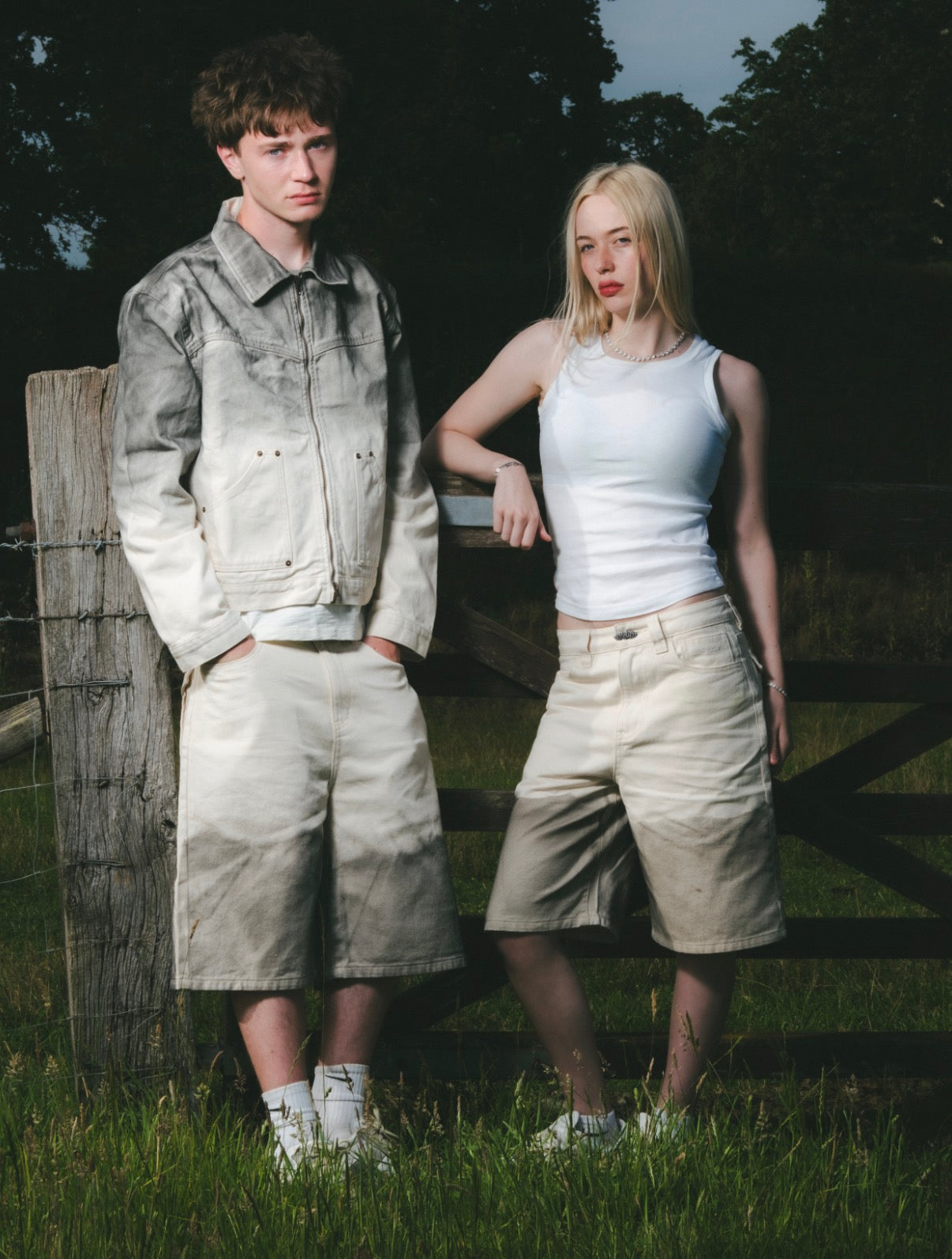 SHEEP DENIM DYED SHORTS