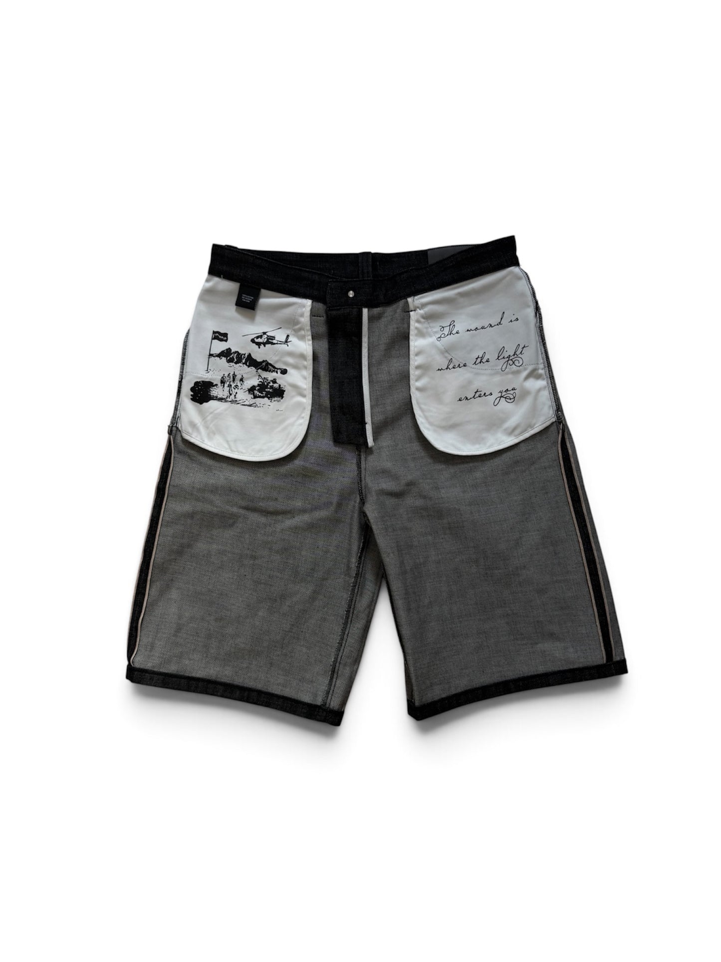 FIGHTER DENIM SHORTS